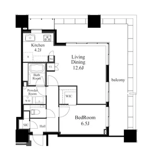 白金ザ・スカイ【16階】の間取り
