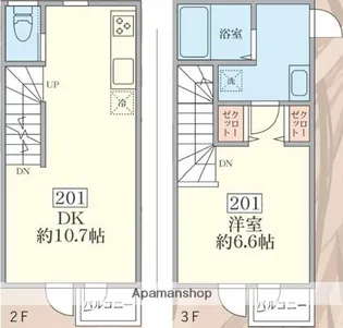 コンフォルトⅩ【2階】の間取り