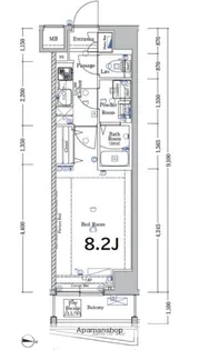 XEBEC平和島Ⅱ【701号室】の間取り