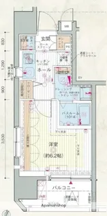 エステムプラザ品川大井町クリスタルヒルズ【14階】の間取り