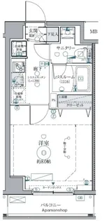クレヴィスタ西馬込【2階】の間取り
