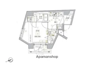 ベルシード品川西大井【2階】の間取り