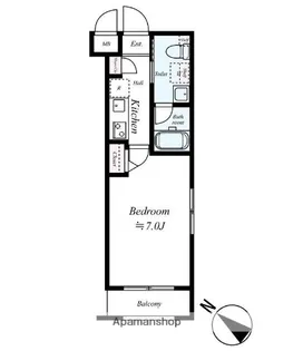ガリシア下丸子【1階】の間取り