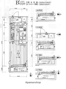 プレール・ドゥーク品川御殿山【2階】の間取り
