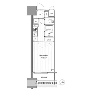 スペーシア梅屋敷【10階】の間取り