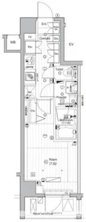 PREMIUM CUBE 武蔵小山【2階】の間取り