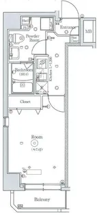 スカイコート武蔵新田Ⅱ【703号室】の間取り