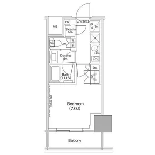 ザ・パークハビオ荏原中延駅前【10階】の間取り