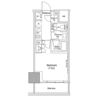 ザ・パークハビオ荏原中延駅前【2階】の間取り