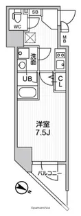 ALTERNA北品川【5階】の間取り