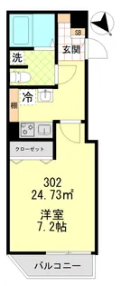 カノープス南大井A【3階】の間取り