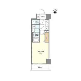 LA DOUCEUR大森山王【4階】の間取り