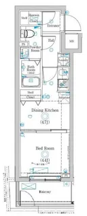 ラフィスタ品川戸越【1階】の間取り