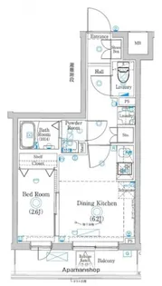 ラフィスタ品川戸越【4階】の間取り