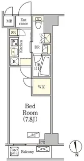 アジールコート品川中延サウス【7階】の間取り