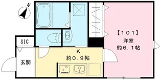 ラ・カシータ【101号室号室】の間取り