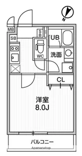 ALTERNA北品川【2階】の間取り