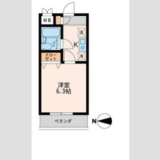 品川中延ステーションレジデンス【4階】の間取り