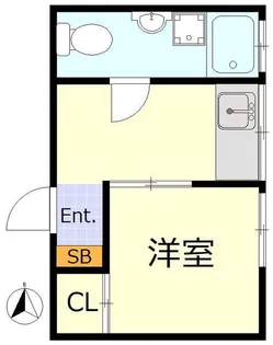 羽田第一スカイマンション【7階】の間取り
