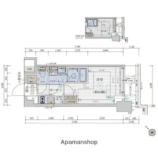 エステムプラザ品川西小山【4階】の間取り