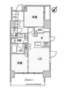 ディームス大井町【10階】の間取り