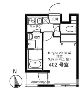 スマートVILLA中延伍番館【2階】の間取り