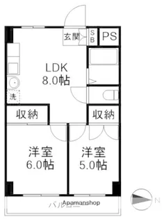 ハイツ高千穂【403号室】の間取り