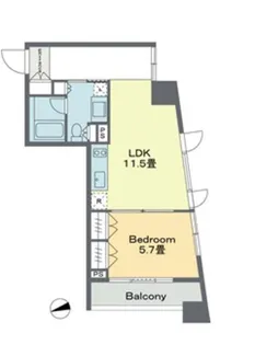 ベルファース戸越スタティオ【10階】の間取り