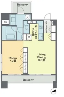 ベルファース戸越スタティオ【9階】の間取り