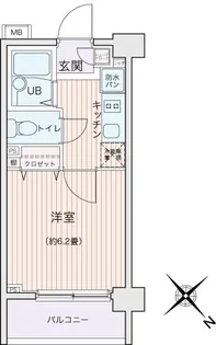 エコロジー都立大学レジデンス【6階】の間取り