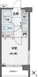 エコロジー都立大学レジデンス【3階】の間取り