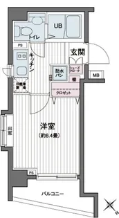エコロジー都立大学レジデンス【6階】の間取り