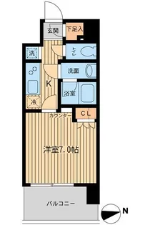 エルシア五反田【0203号室】の間取り