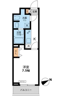 パシフィックコート目黒南【2階】の間取り