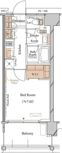 ブランシエスタ久が原【4階】の間取り
