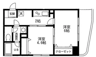 クレール羽田【6階】の間取り