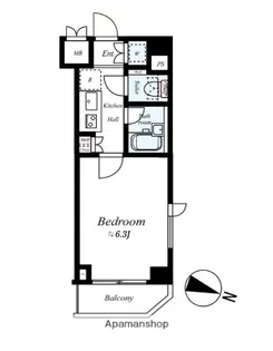 ルーブル多摩川六番館【6階】の間取り