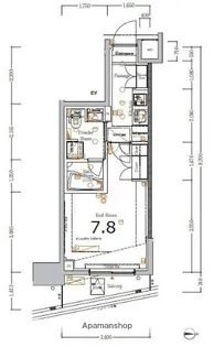 ジーベック大鳥居アジールコート【5階】の間取り