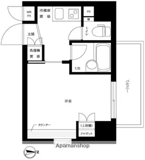 ルーブル大井町弐番館【4階】の間取り
