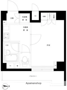 ルーブル蒲田南伍番館【4階】の間取り