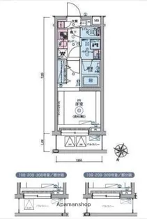 リヴシティ恵比寿【3階】の間取り
