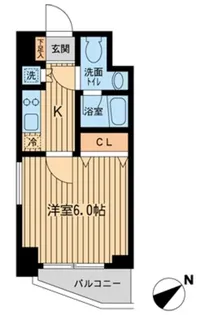 KDXレジデンス雪谷大塚【6階】の間取り