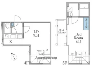 LAPIS恵比寿Ⅱ【4階】の間取り