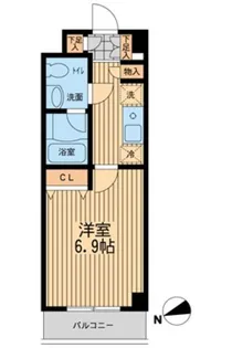 ライブコート大鳥居【3階】の間取り