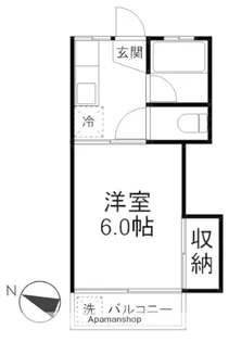 一徳コーポ【202号室】の間取り