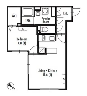 GRAN PASEO 中目黒 EAST【3階】の間取り