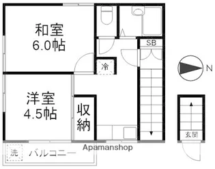 セイコーハイム【2F号室】の間取り