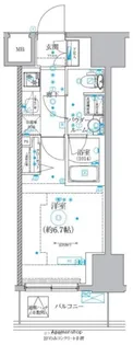 クオリタス品川南【10階】の間取り