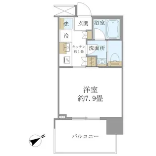 BRILLIA TOWER 浜離宮【14階】の間取り