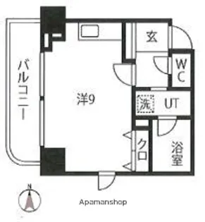 パインコート梅屋敷【4階】の間取り